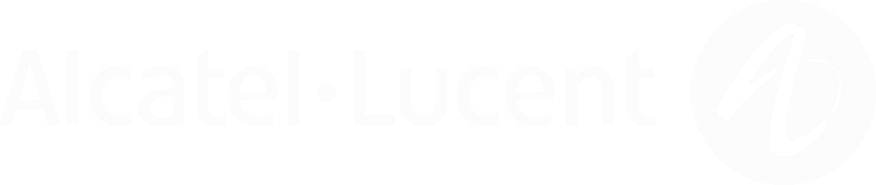 Logo Alcatel-Lucent de couleur blanche