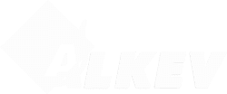 Logo Alkev de couleur blanche