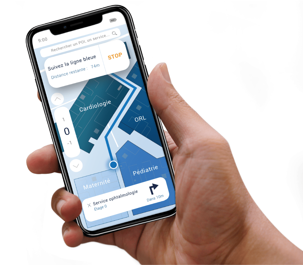 S'orienter avec l'application de guidage Indoor !