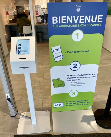 Touch & Care Lite, gestion de file d'attente Bioxa
